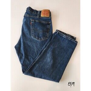 Men's Levi's 505 40x30 Regular Fit Straight Leg Uncommon Blank Red Tab